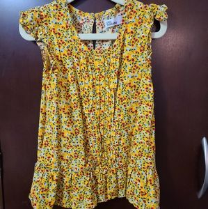 Girl's Floral Blouse